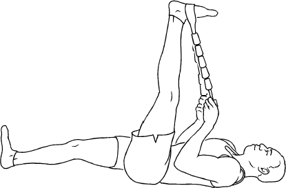 Supine leg stretch sale